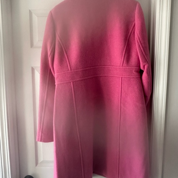 J CREW Factory Wool-blend lady day coat PINK size 12 - Picture 8 of 11